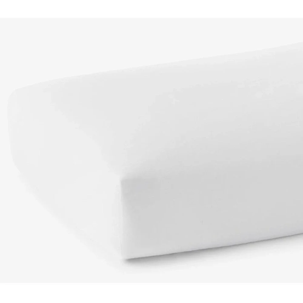 The Company Store King Fitted Sheet White 100% Cotton Percale 50652B OEKO-TEX